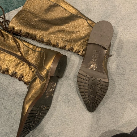 Charles Nolan knee high elegant boots size European 37 1/2, US FITS 7-7 1/2 - Picture 6 of 6